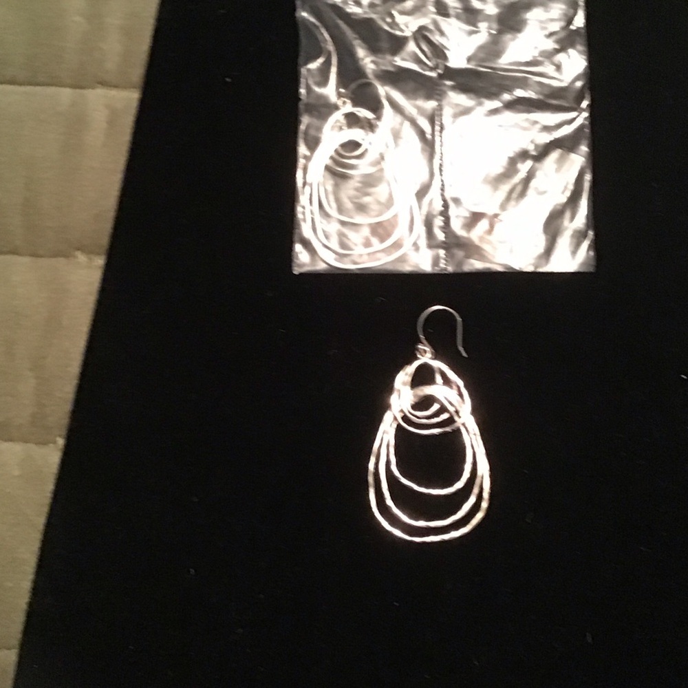Silpada Silver Hoop Earrings